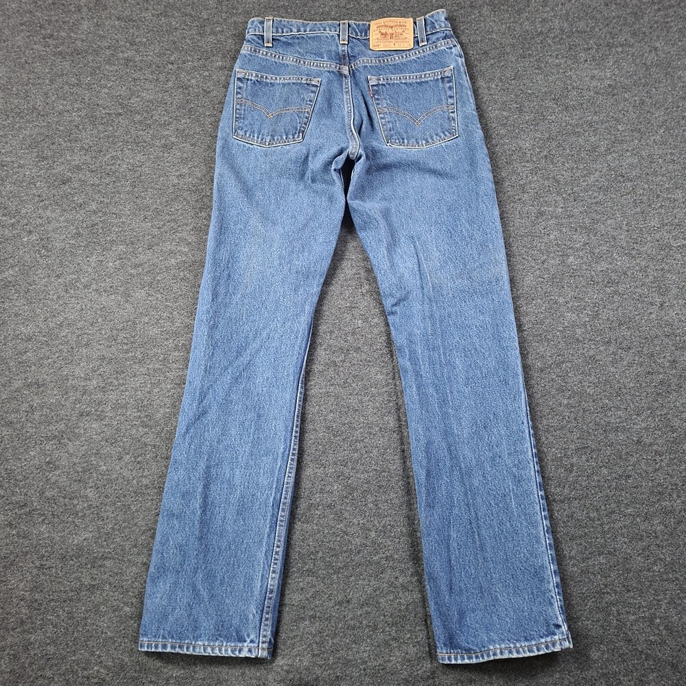 Vintage 90's Levi's 505 Jeans Mens 31x33 Made in USA Dark Wash Indigo 505-0217 - Picture 2 of 11